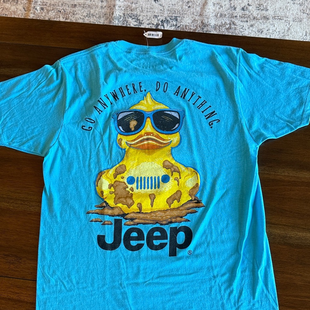 NWT Jeep Blue Short Sleeve Tee with Duck Graphic Medium
